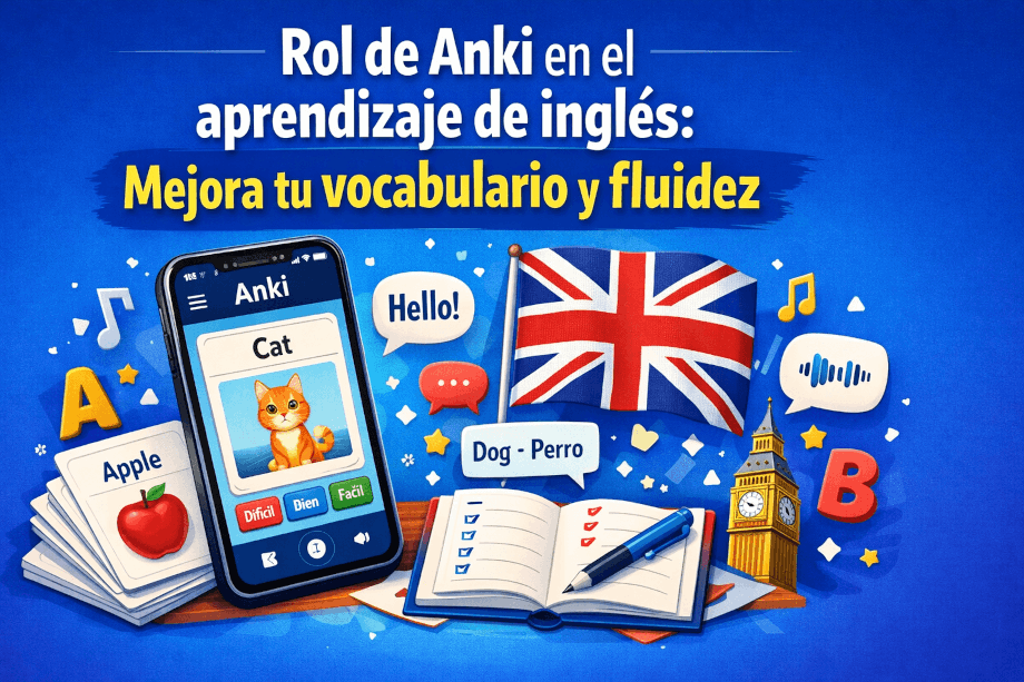 Rol de Anki en el aprendizaje de inglés: Mejora tu vocabulario y fluidez